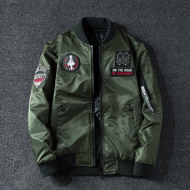 Dual-Side Trend Pilot Jacket