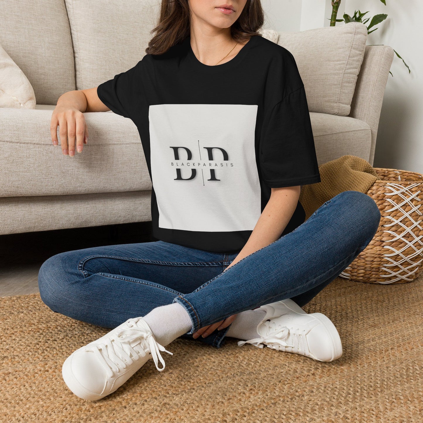 Minimalist Blackparasis Monogram T-Shirt — BI Logo Tee