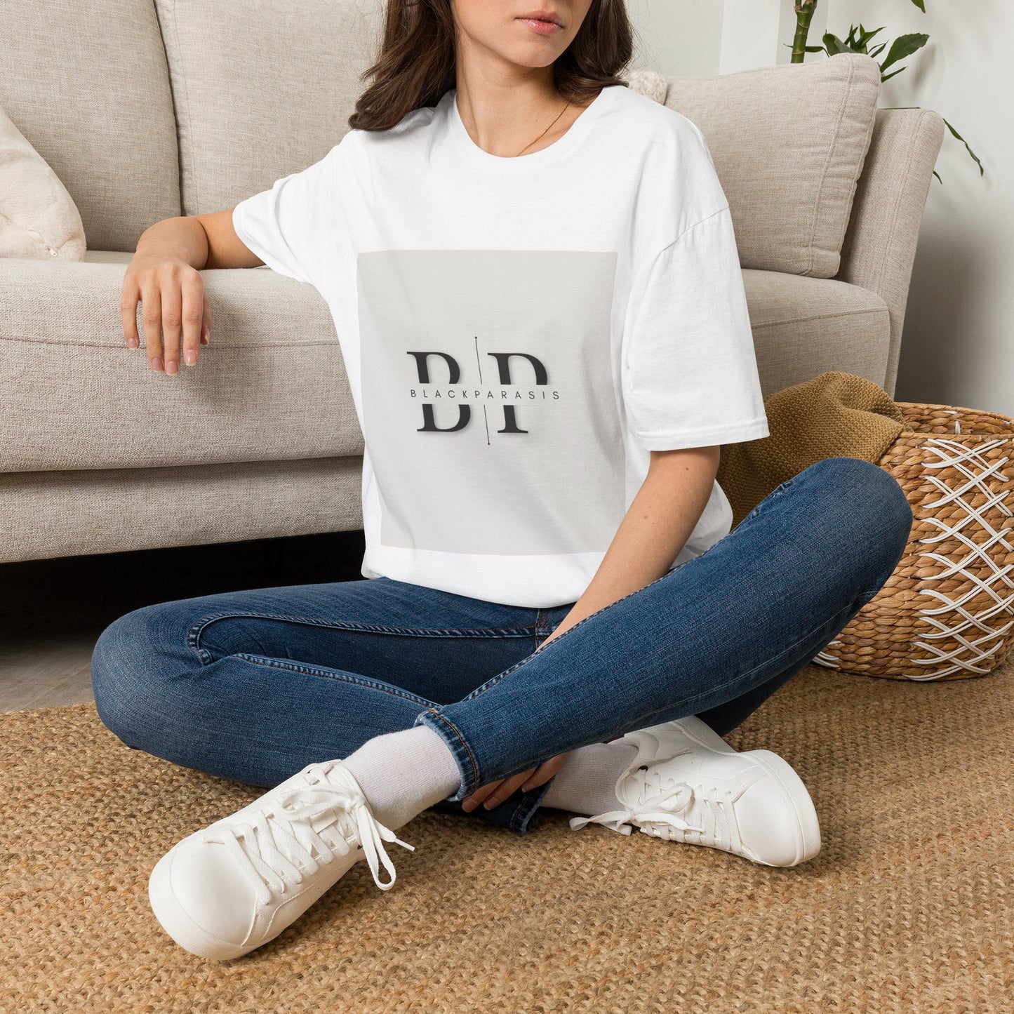 Minimalist Blackparasis Monogram T-Shirt — BI Logo Tee