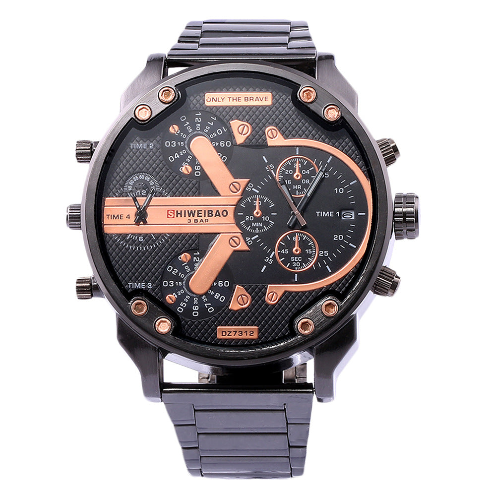 Amazon DZ Gold Dual Movement Men's Quartz Watch