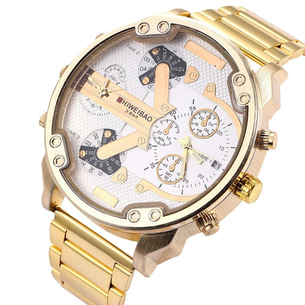 Amazon DZ Gold Dual Movement Men's Quartz Watch