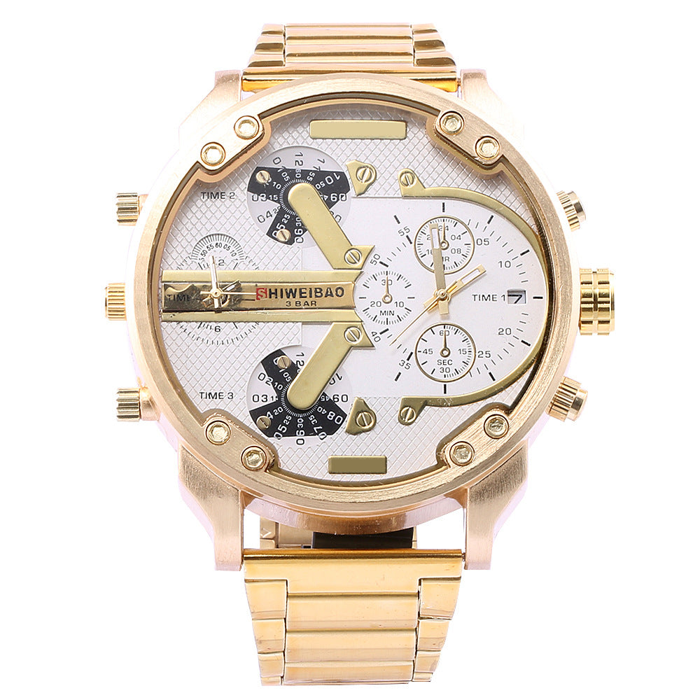 Amazon DZ Gold Dual Movement Men's Quartz Watch