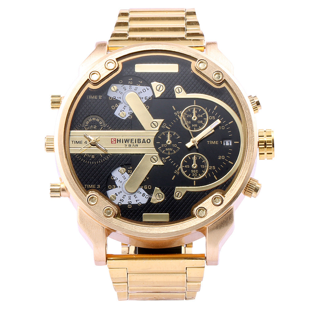 Amazon DZ Gold Dual Movement Men's Quartz Watch