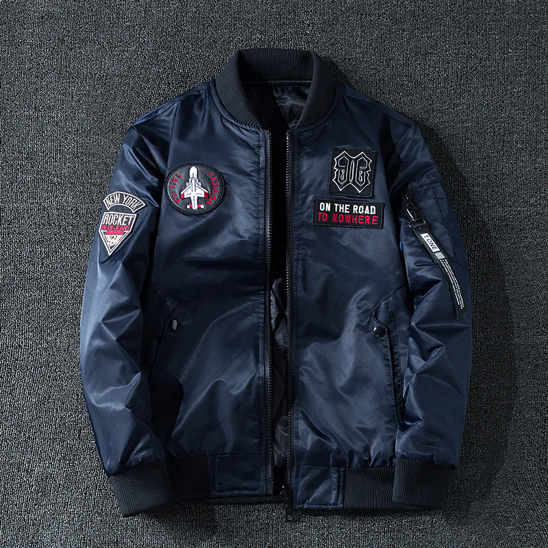 Dual-Side Trend Pilot Jacket