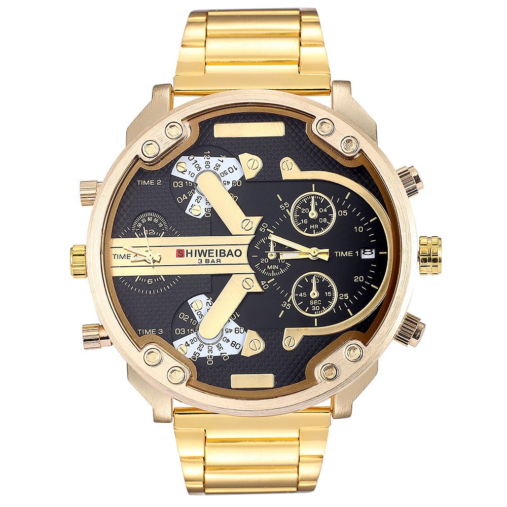 Amazon DZ Gold Dual Movement Men's Quartz Watch