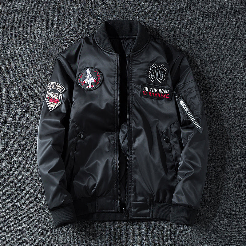 Dual-Side Trend Pilot Jacket