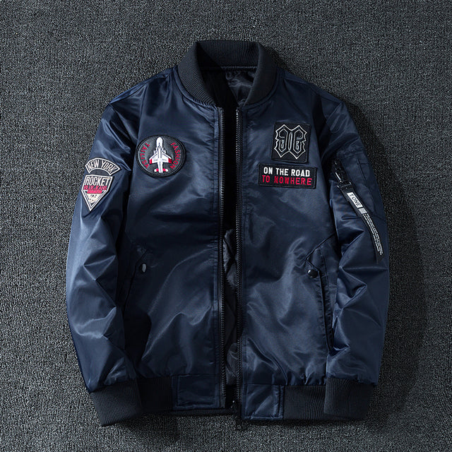 Dual-Side Trend Pilot Jacket