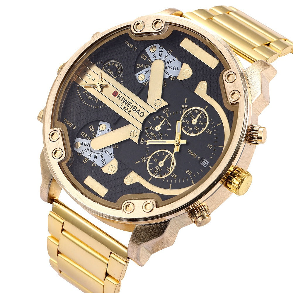 Amazon DZ Gold Dual Movement Men's Quartz Watch